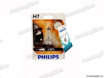 Лампа H7 12V  55W (PX26d)  PHILIPS Vision + 30%
