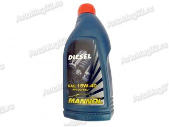 MANNOL Diesel 15W-40 (мин)  1л VW 505.00/501.01; MB 228.3/229.1; VOLVO VDS; MAN 3275