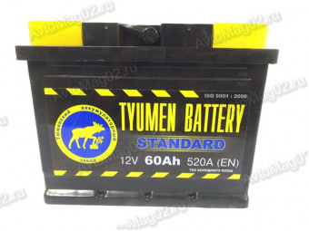 Аккумулятор  60 А*ч  АПЗ (Tyumen Battery)  STANDARD  EN 520A (о.п.)