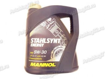 MANNOL Stahlsynt  Energy 5W-30 (п/с)  4л API SL/CF ACEA A3/B3