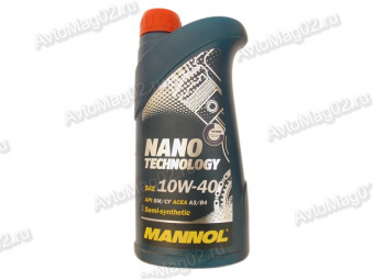 MANNOL Nano Technology 10W-40 (п/с)  1л API SM/CF MB 229.3  VW 502.00/505.00