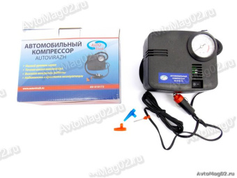 Компрессор AvtoVirazh AV-010172  с 3-мя насадками