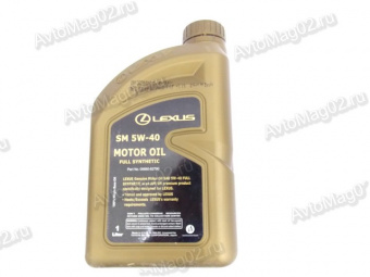 LEXUS SM  5W-40 (синт)  масло моторное  1л