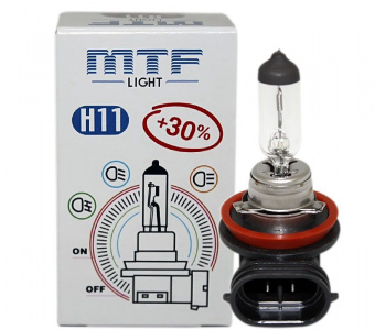 Лампа MTF H11-12-55 +30% Standard