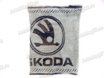 Полотенце махровое с надписью "SKODA"  40х56см
