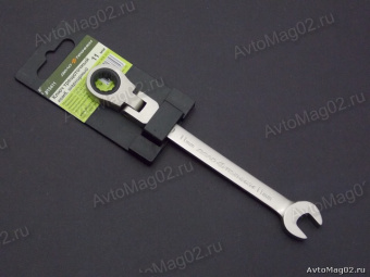 Ключ комбинированный шарнирный трещоточный  11мм  Дело Техники  515411