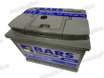 АКБ  6 СТ- 55 п.п. (+-)  Bars Premium   242х175х190   (EN 520)  индикатор