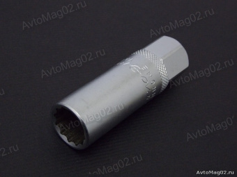 Головка торцевая свечная  3/8" 12-гранная   14мм  Дело Техники  612654 (магнитная)