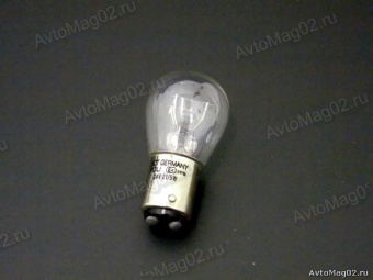 Лампа цокольная 24В 21+5 W  2-нитев. (BA15d, P21/5W) белая  SCT 202358  [min10]
