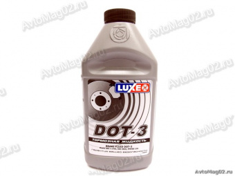 Тормозная жидкость  LUXE  DОТ-3  455г  (серебр. канистра)