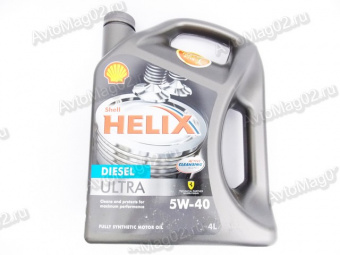 Масло моторное Shell Helix Ultra DIESEL  5W-40 синтетика   4л