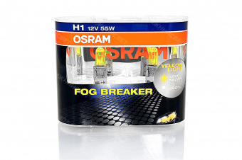 Лампа H1 12V  55W  OSRAM Fog Breaker 2600K  62150FBR  (бокс, 2шт)