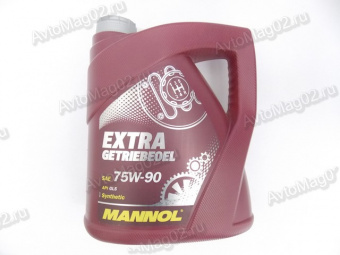 Масло трансмиссионное MANNOL 75W-90 Extra (GL-5) синтетика 4л