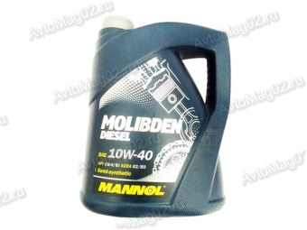 MANNOL MOLIBDEN Diesel 10W-40 (п/с)  5л API CG-4/SJ ACEA E2/B3/A2