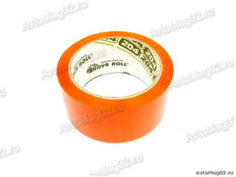 Скотч упаковочный 48мм  66м  NOVA ROLL (оранжевый)