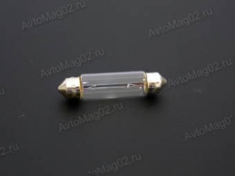 Лампа салонная / ном. знака 12В SV8,5  C10W  43мм  PHILIPS 12866CP
