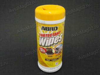 Салфетки влажные (30 шт в мягк.упак.) ABRO CW-400-P защитные