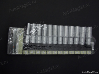 Набор головок  12 предм.  Дело Техники  620320  (6-гран.)  1/2"  длинные