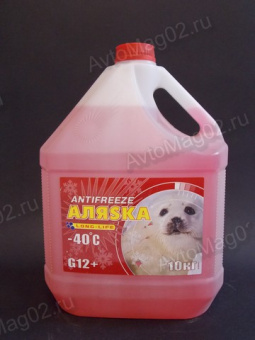 Антифриз АЛЯСКА G12+ -40C LONG LIFE красный 10кг