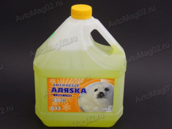 Антифриз АЛЯСКА G13 -40C LONG LIFE желтый  5кг