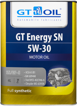 GT Energy 5W-30 SN синт. бенз.  4л Корея